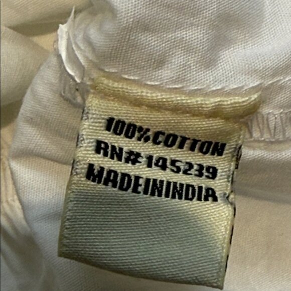 Sim Sam White Boho Tie Camisole Blouse Size Medium NWT - Picture 6 of 6